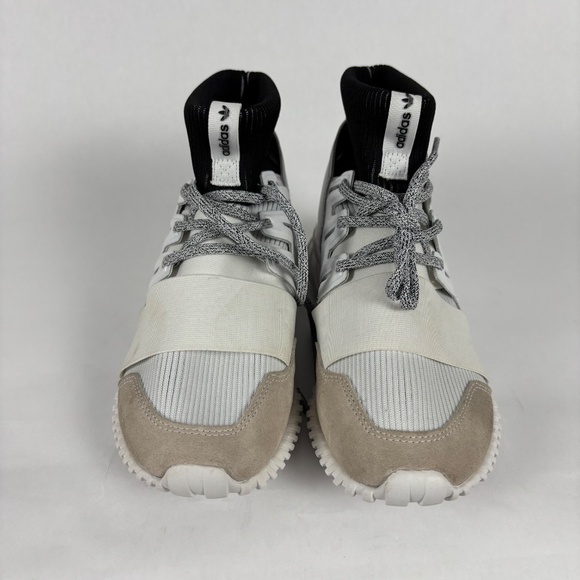 Adidas Tubular Doom hi top in white and Black men’s 6.5 - Picture 2 of 11